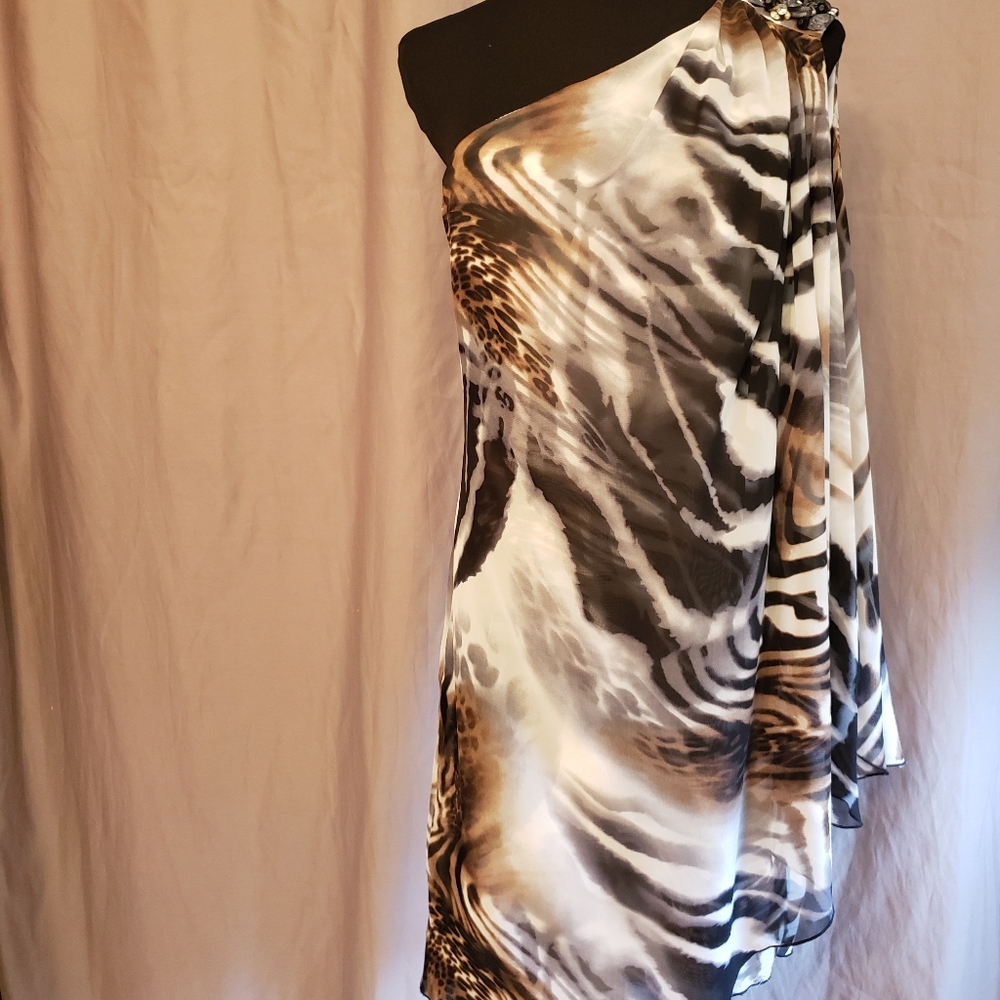 NWT ONYX NITE SIZE 8 ONE SHOULDER SEXY DRESS